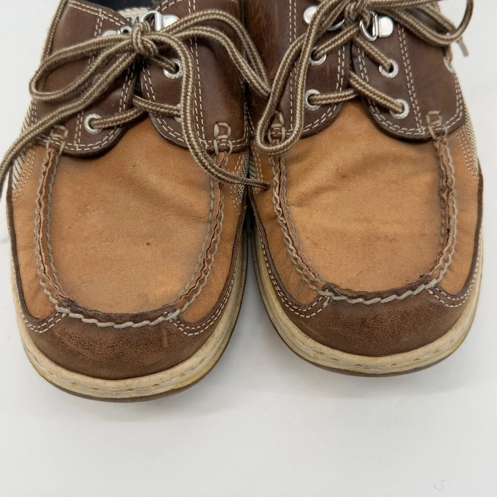 Sebago Clovehitch II Mens Boat Shoes Dark Taupe Dark Brown Size 11M